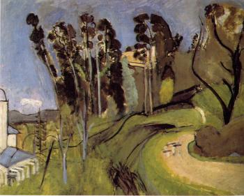 Henri Emile Benoit Matisse : large landscape mont alban